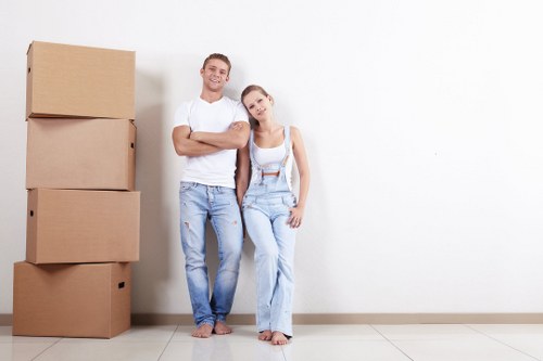 House removals team preparing a move in Collierswood