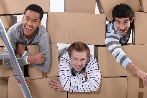 Organised Collierswood furniture storage setup with wrapped items