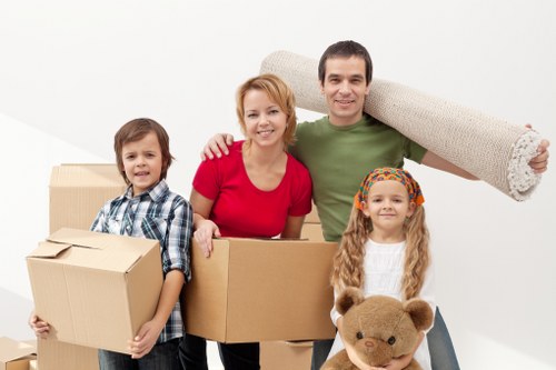Household belongings packed neatly for self storage
