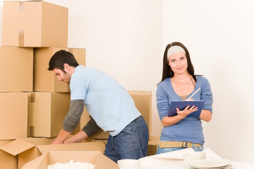 Packed furniture ready for storage in Collierswood during a house move